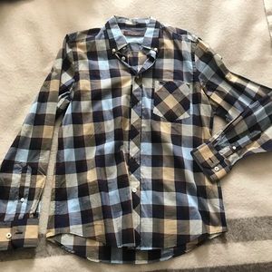 Plaid buttondown dress shirt